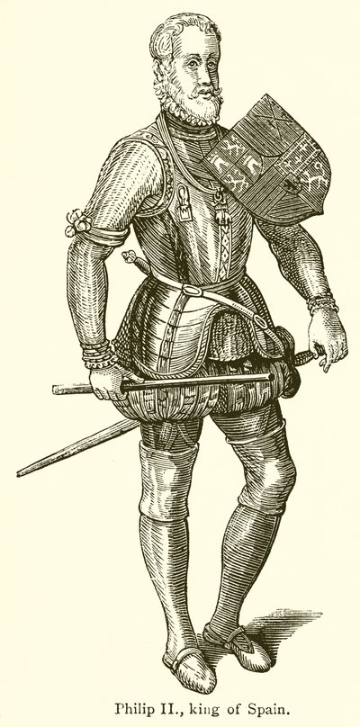 Felipe II, Rey de España de English School
