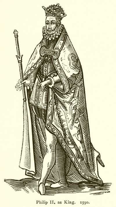 Felipe II como Rey. 1590 de English School