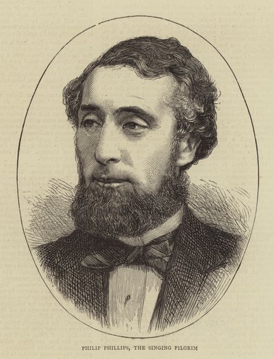 Philip Phillips, el Peregrino Cantante (grabado) de English School