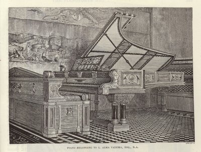 Piano perteneciente a Lawrence Alma-Tadema de English School