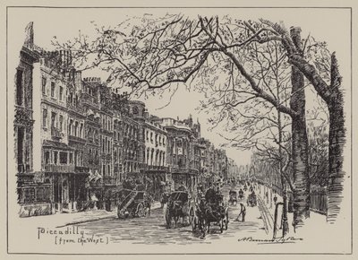 Piccadilly, desde el oeste de English School