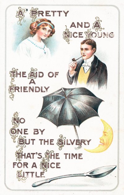 Tarjeta postal de rompecabezas de English School