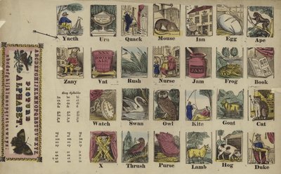 Alfabeto ilustrado de English School