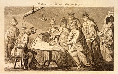 Imagen de Europa de julio de 1772, c.1772 (grabado) de English School