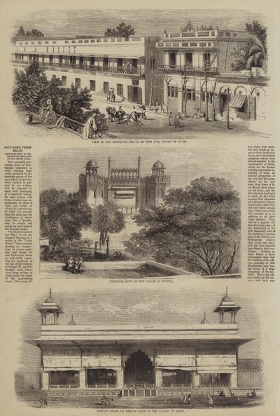 Imágenes de Delhi (grabado) de English School