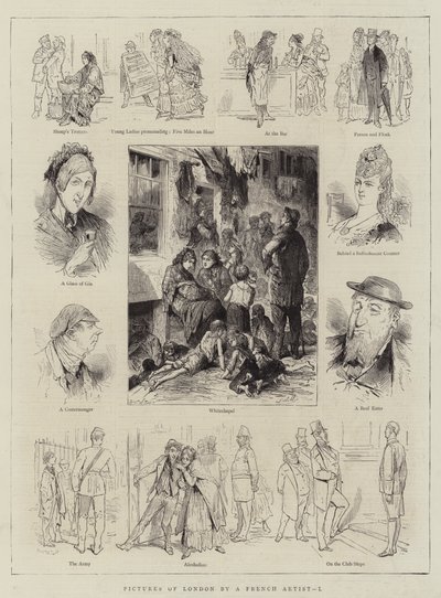Imágenes de Londres por un artista francés, I de English School