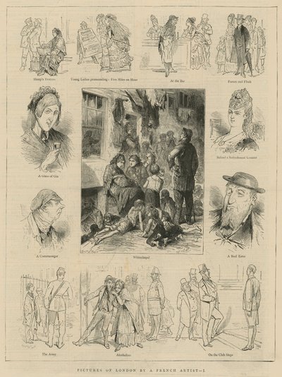 Imágenes de Londres por un artista francés de English School