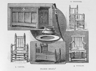 Reliquias de peregrinos, ilustración del Volumen III de 