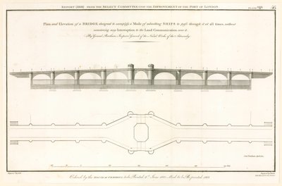 Plan para el Puente de Londres capaz de dejar pasar barcos de English School