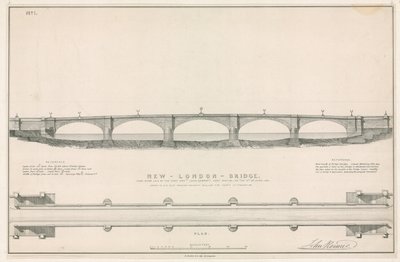 Plano para el nuevo Puente de Londres de English School