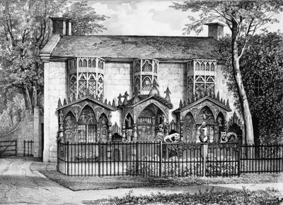 Plas Newyyd, cerca de Llangollen, Gales, la residencia de Lady Eleanor Butler y Miss Ponsonby de English School