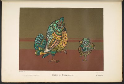 Lámina ii, de Estudios de Diseño. [60 láminas de colores.] de English School