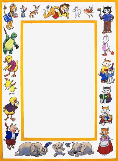 Montaje de personajes de Playhour de English School