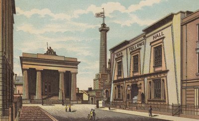 Plymouth: Guildhall, Devonport (litografia en color) de English School
