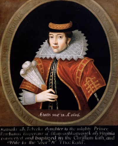 Pocahontas (c.1595-1617) de English School