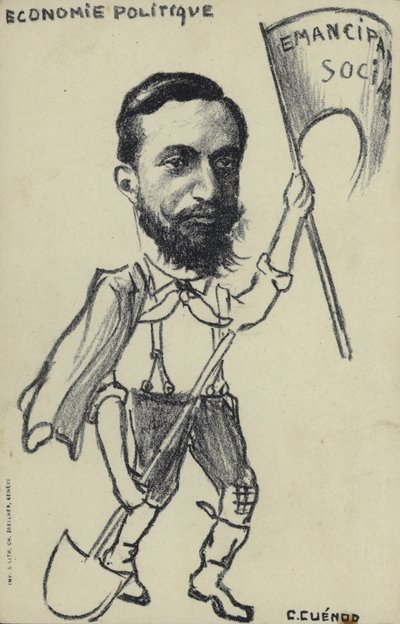 Caricatura de economía política de English School