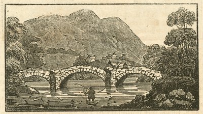 Puente Pooley, Ullswater (grabado) de English School