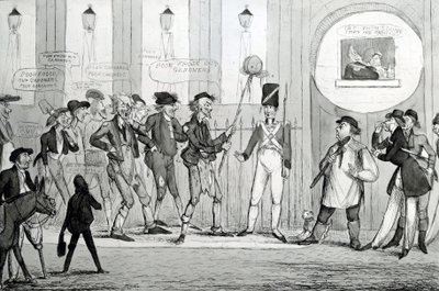 Jardineros pobres congelados, 1820 de English School