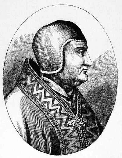 Papa Clemente IV (c.1195-1268) ilustración de Ciencia y Literatura en la Edad Media y el Renacimiento, escrita y grabada por Paul Lacroix de English School