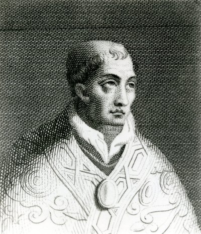 Papa Juan VIII (820-82) (grabado) de English School