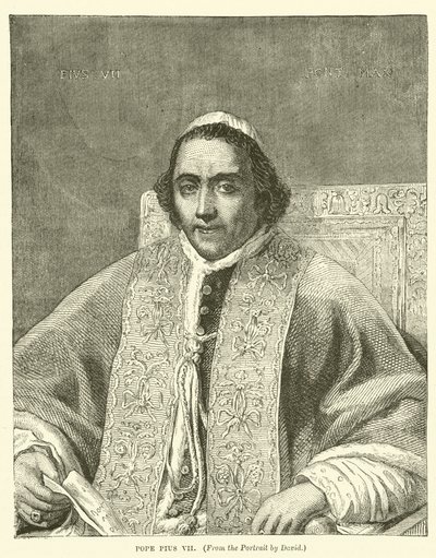 Papa Pío VII (grabado) de English School