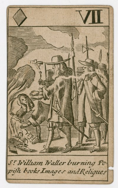 Carta de juego del Complot Papista de English School