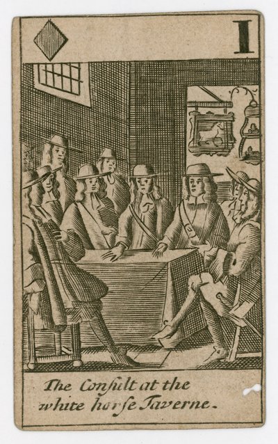 Carta de juego del Complot Papista de English School
