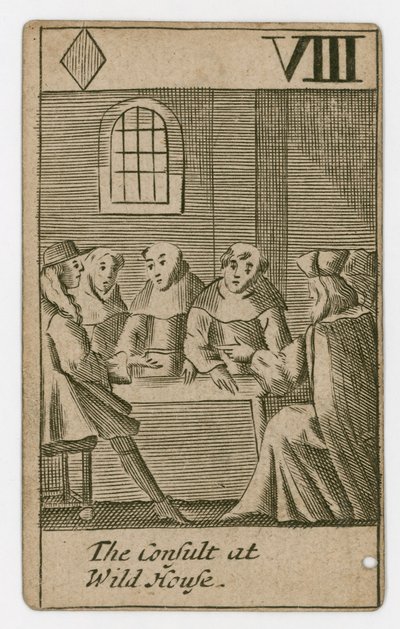 Carta de juego del Complot Papista de English School