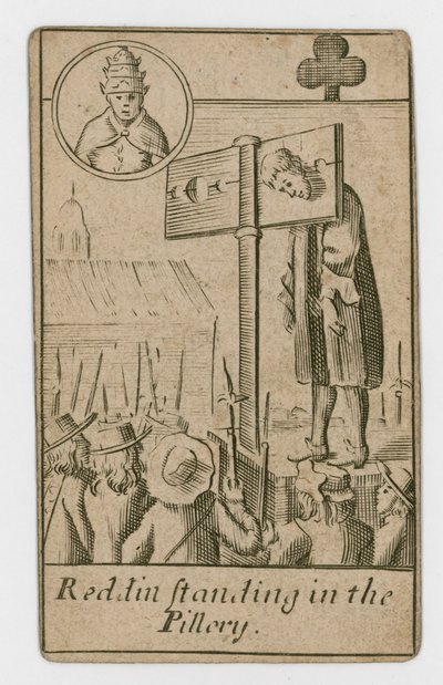 Carta de juego del Complot Papista de English School
