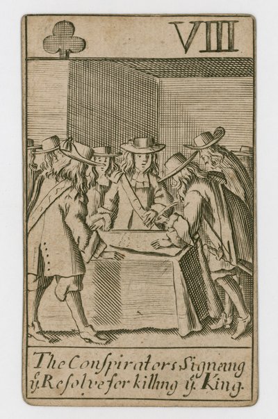 Carta de juego del Complot Papista de English School