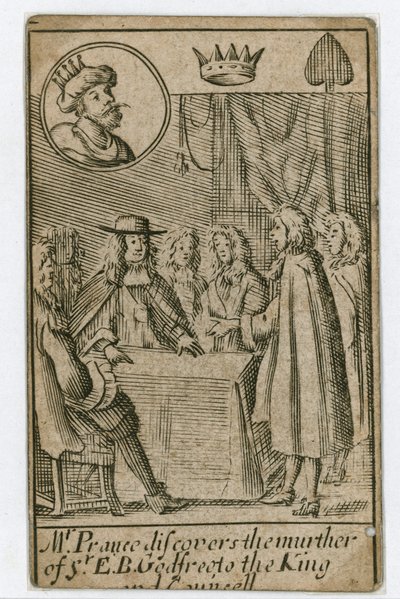 Carta de juego del Complot Papista de English School