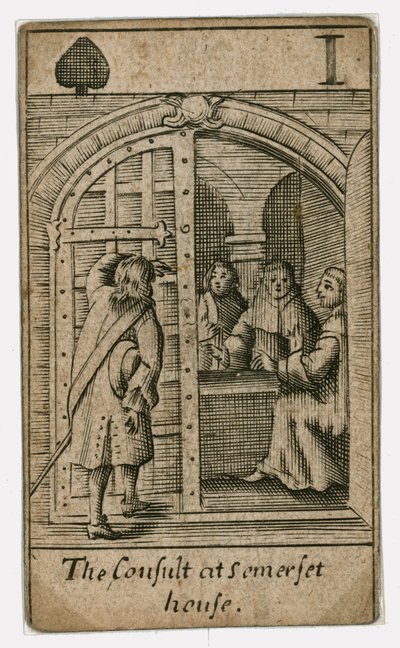 Carta de juego del Complot Papista de English School