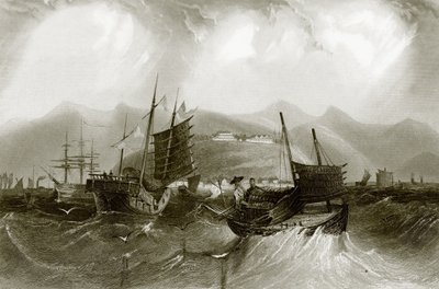 Puerto de Ting-Hai o Hafen von Ting-Hae de English School
