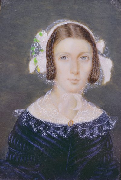 Retrato en miniatura de Fanny Brawne, 1833 de English School