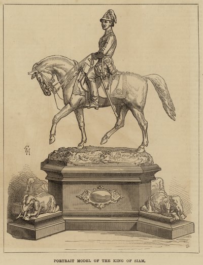 Modelo de retrato del Rey de Siam de English School