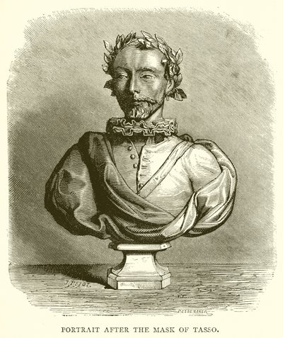 Retrato después de la máscara de Tasso de English School