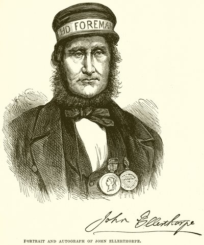 Retrato y autógrafo de John Ellerthorpe de English School