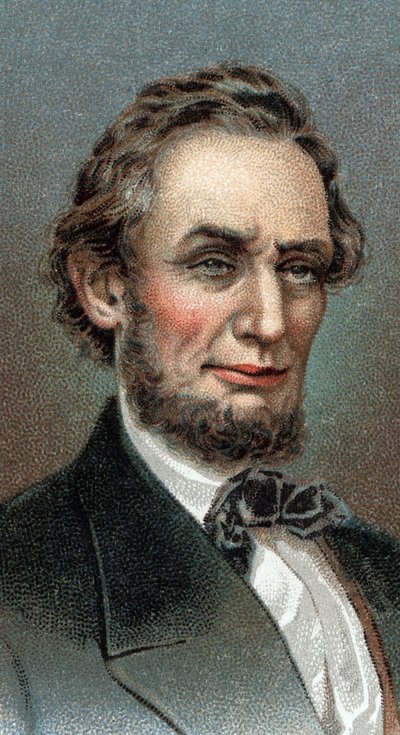 Retrato de Abraham Lincoln - Retrato de Abraham Lincoln (1809-1865) 16º Presidente de los Estados Unidos de América - De la serie 