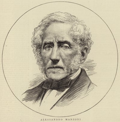 Retrato de Alessandro Manzoni de English School