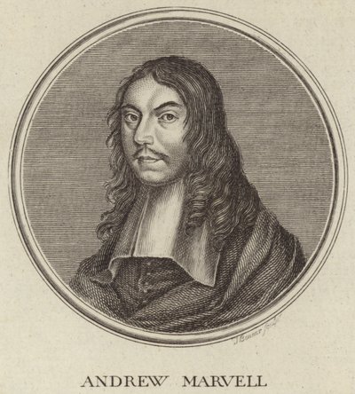 Retrato de Andrew Marvell de English School