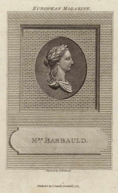 Retrato de Anna Laetitia Barbauld de English School