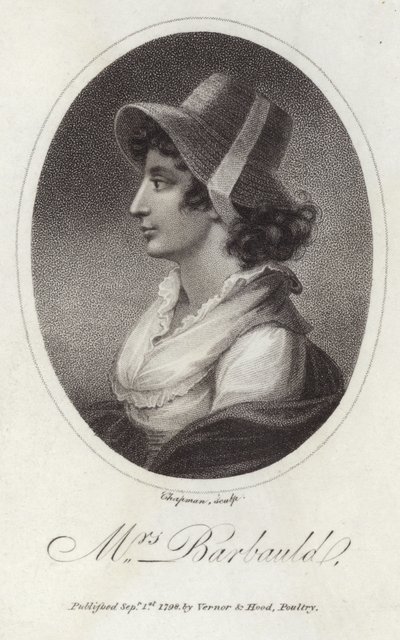 Retrato de Anna Laetitia Barbauld de English School