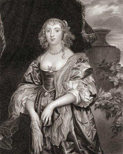 Retrato de Anne Carre, Condesa de Bedford (1620-84), de Lodges British Portraits, 1823 de English School