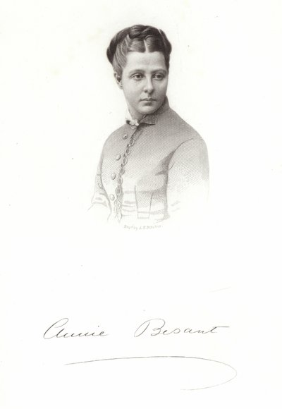 Retrato de Annie Besant de English School