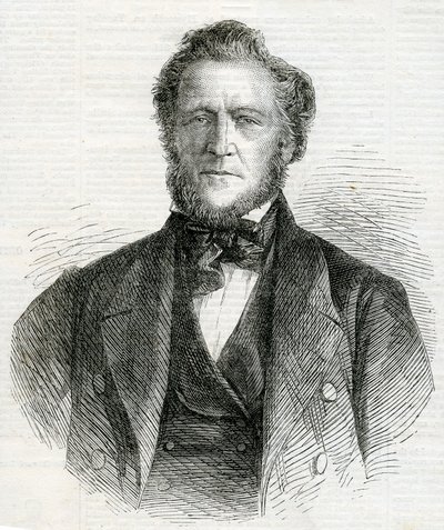 Retrato de Brigham Young, 1861 de English School