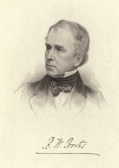 Retrato de Bryan Waller Procter de English School