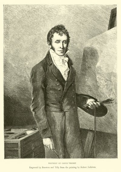 Retrato de Carle Vernet de English School
