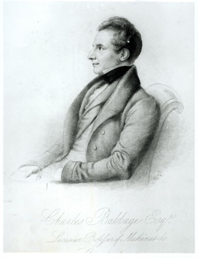 Retrato de Charles Babbage, 1832 de English School