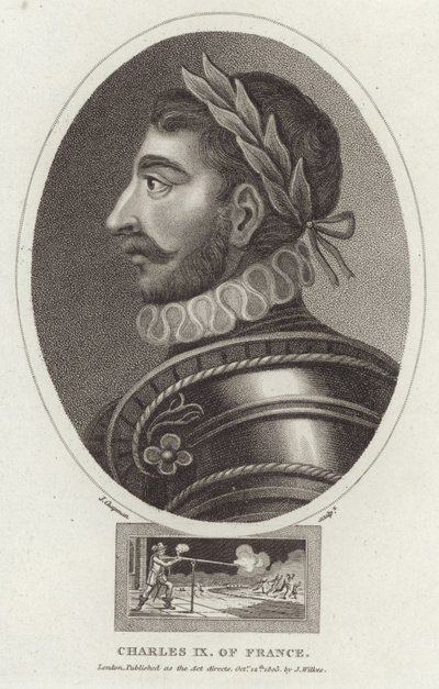 Retrato de Carlos IX de Francia de English School