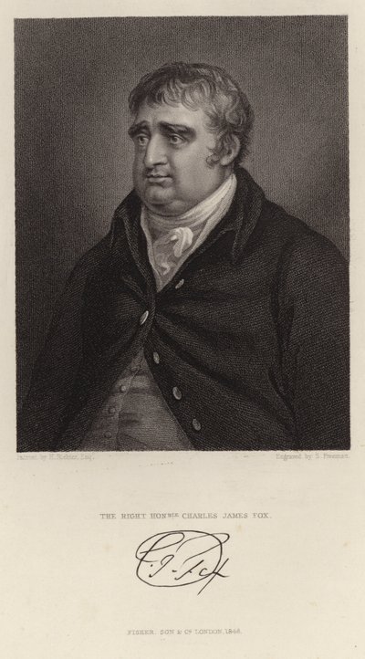 Retrato de Charles James Fox de English School